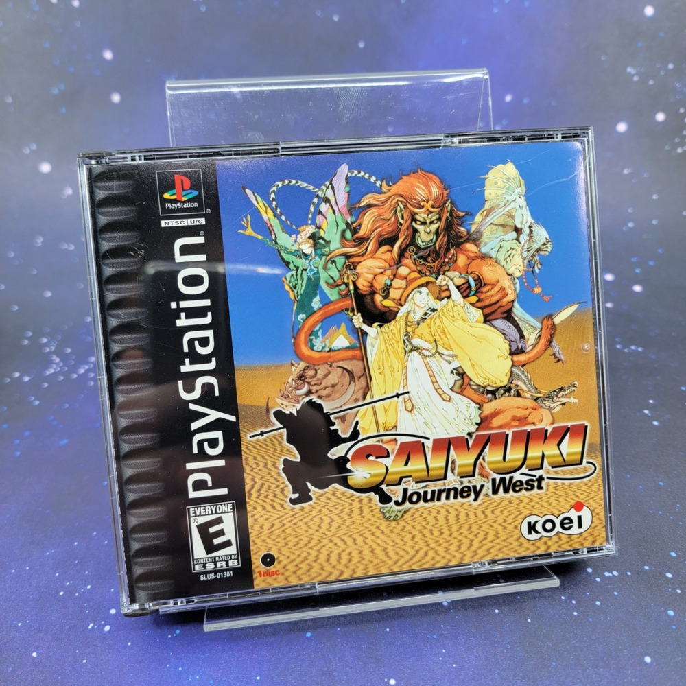 Saiyuki Journey West Sony PlayStation PS1 2001 Koei SLUS-01381 RPG Tested